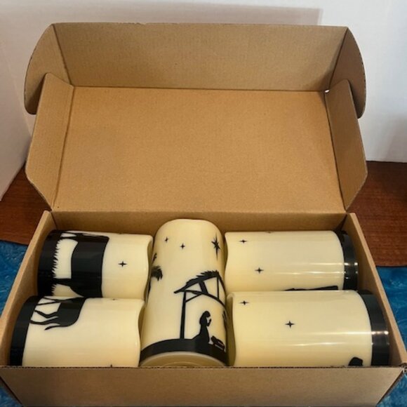 Christmas Nativity Scene Flameless LED Candles, Battery Operated with Remote - Picture 11 of 11